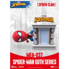 Figura beast kingdom mini egg attack marvel spider - man spider - clan serie 60 aniversario