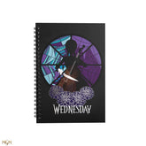 Libreta cinereplicas wednesday addams - miercoles y violonchelo