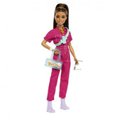 Mueca barbie mattel mono rosa
