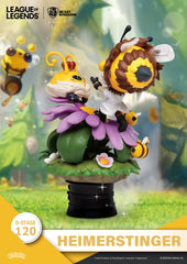 Set de 2 figuras beast kingdom dstage league of legends nunu beelump y heimerstinger