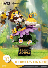 Set de 2 figuras beast kingdom dstage league of legends nunu beelump y heimerstinger