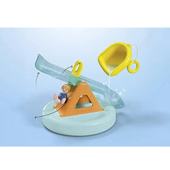 Playmobil junior aqua: isla de bao con tobogán
