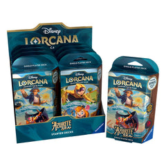 Juego De Cartas Disney Lorcana Tcg Azurite Sea Starter Deck 8 Unidades Inglés