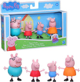 Set de 4 figuras peppa pig y su familia