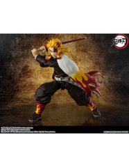Kyojuro rengoku figura 15 cm demon slayer: kimetsu no yaiba sh figuarts