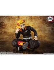 Kyojuro rengoku figura 15 cm demon slayer: kimetsu no yaiba sh figuarts