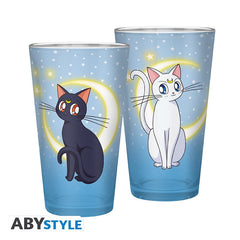 Vaso grande abystyle sailor moon luna y artemisa 400 ml