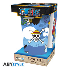 Vaso Grande Abystyle One Piece Calaveras 400 Ml