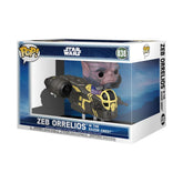Funko Pop Star Wars Rides Deluxe Zeb Orrelios En La Razor Crest