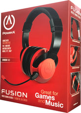 Cascos Power A Fusion Wired Gaming Headset Crimson Fade (ps4/xbone/switch/pc/mac) Playstation 4 PS4