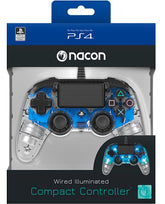Accesorio Nacon Wired Illuminated Compact Controller Blue Oficial Playstation 4 PS4