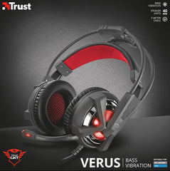 Cascos Trust Verus Gaming Headset Vibration Headset Gxt-353 (ps4/pc) Playstation 4 PS4