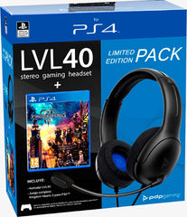 Cascos Pdp Lvl 40 Wired Stereo Gaming Headset Black (negro) + Kingdom Hearts Iii (ps5/ps4) Playstation 5 PS5