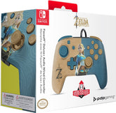 Mando Pdp Faceoff Deluxe Audio Wired Controller Zelda Breath ( Switch 2 / Oled )