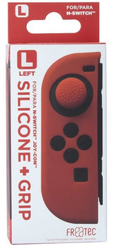 Funda de silicona Fr-tec Silicone + Grip For Joy-con Izquierdo (left) Rojo