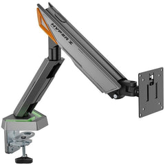 Soporte de Mesa Gaming para Monitor Aisens DT49TSRRGB-347/ Giratorio/ Inclinable/ hasta 16kg/ con Iluminación RGB