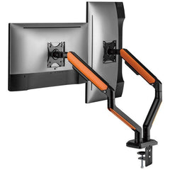 Soporte de Mesa Gaming con Contrapeso para 2 Monitores y TV Aisens DT32TSR-251/ Giratorio/ Inclinable/ hasta 9kg/ con Iluminación RGB