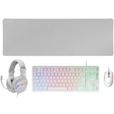 Pack Gaming Mars Gaming MCP-RGB3W/ Teclado RGB + Ratón ptico + Alfombrilla XXL + Auriculares