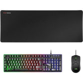 Pack Gaming Mars Gaming MCPX/ Teclado H-MECH + Ratón ptico + Alfombrilla/ Negro
