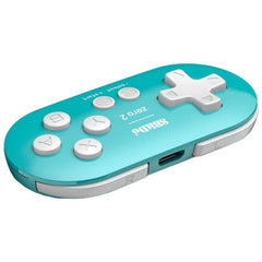Gamepad 8BitDo Zero 2 Bluetooth Azul - Mando Compatible con Nintendo Switch, Windows, Android, macOS, Steam y Raspberry Pi