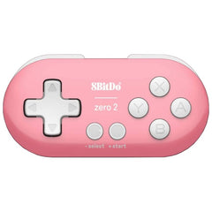 Gamepad 8BitDo Zero 2 Bluetooth Rosa - Mando Compatible Nintendo Switch, Windows, Android, macOS, Steam y Raspberry Pi