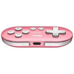 Gamepad 8BitDo Zero 2 Bluetooth Rosa - Mando Compatible Nintendo Switch, Windows, Android, macOS, Steam y Raspberry Pi