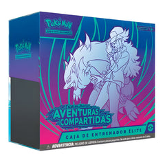 Estuche Entrenador Elite cartas Aventuras Compartidas Pokemon espaol latino