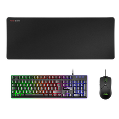 Kit Combo Pack 3en1 Rgb Mcpwx Negro Mars Gaming