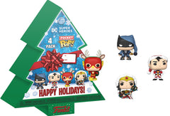 Figura Funko Pocket Pop! Dc Super Heroes: Happy Holidays! (4 Pack)