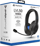 Cascos Pdp Wired Headset Lvl 50 Black (negro) (ps5) Playstation 4 PS4