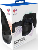 Estación de carga Pdp Metavolt Dual Rapid Charge Black (negro) Playstation 5 PS5