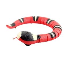 Serpiente Astuta Roja con Detección Inteligente 9909s - Juguete Interactivo para Gatos