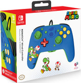 Mando Pdp Rematch Wired Controller Super Mario Toad & Yoshi ( Switch 2 / Lite / Oled )
