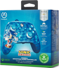 XBOX SERIES X Power A Advantage Wired Controller Sonic Style (xbone)