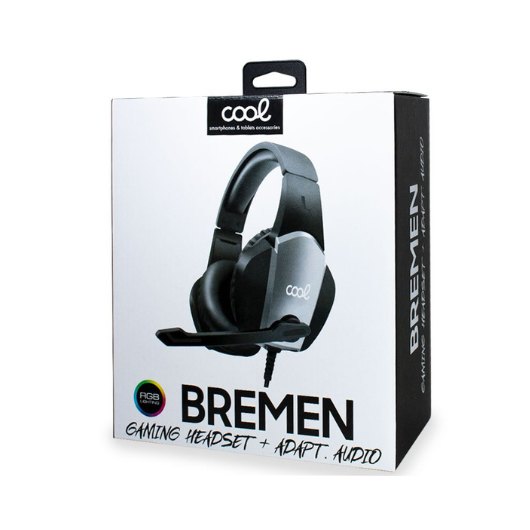 Auriculares Gaming Cool Bremen Adapt.audio Bk-gry