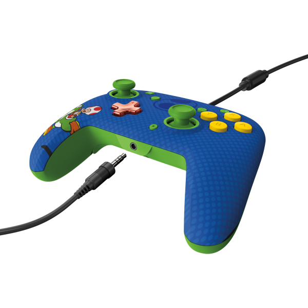 Mando Pdp Rematch Wired Controller Super Mario Toad & Yoshi ( Switch 2 / Lite / Oled )
