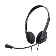 Auriculares Trust Basic con microfono / Jack 3.5mm / 1.8m / Negro / 24659