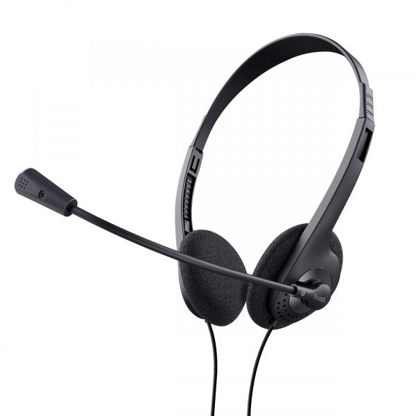 Auriculares Trust Basic con microfono / Jack 3.5mm / 1.8m / Negro / 24659