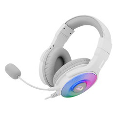 Redragon - Pandora Auricular Gaming Rgb Virtual 7.1 Usb Micrófono Blanco