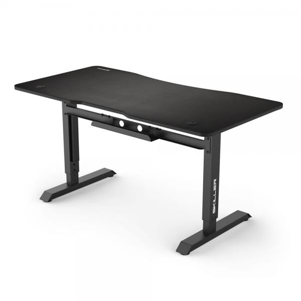 Mesa Gaming Sharkoon Skiller Sgd10 + Alfombrilla Integrada Negra