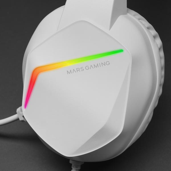 Auricular Gaming Mh122 Blanco Mars Gaming