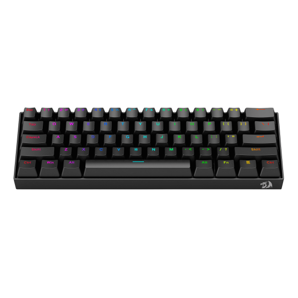 Redragon - Dragonborn Teclado Mecánico Gaming Switch Rojo Rgb Negro - Layout Usa