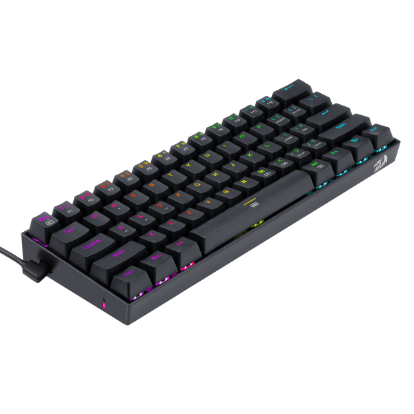 Redragon - Dragonborn Teclado Mecánico Gaming Switch Rojo Rgb Negro - Layout Usa
