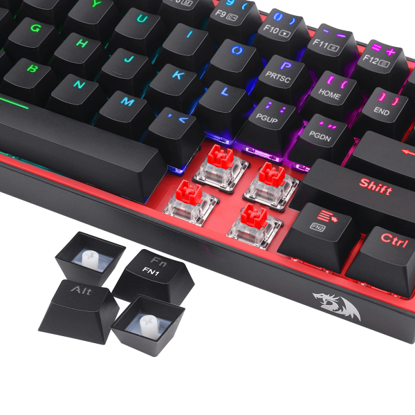 Redragon - Fizz Pro Teclado Mecanico Gaming Inalambrico Rgb Negro
