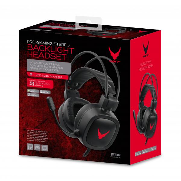 Auri + Mic 3.5mm/usb Oemga Varr Gaming Negro Pn: Vh6020b Ean: 5907595455442
