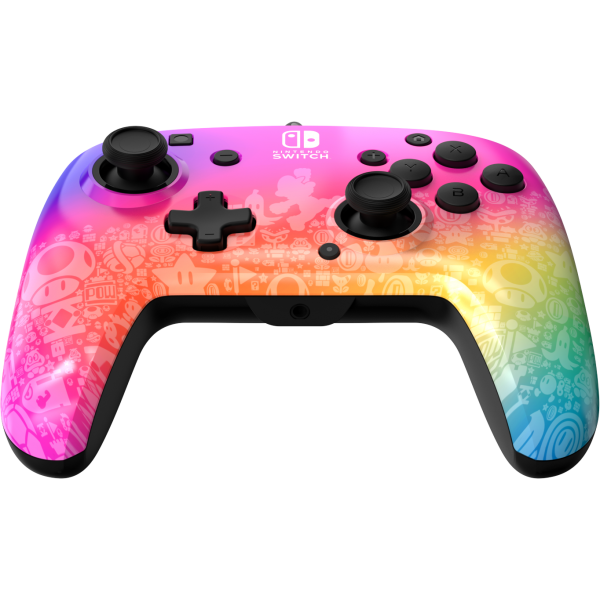Mando Pdp Rematch Wired Controller Super Mario Star Spectrum ( Switch 2 / Lite / Oled )