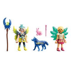 Playmobil ayuma crystal y moon fairy con animales del alma