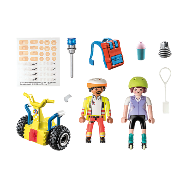 Playmobil starter pack rescate con balance racer