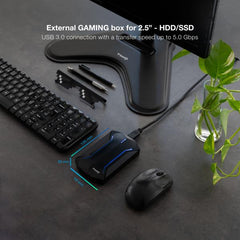 Tooq - Caja Externa Gaming Para Discos De 2,5" Hdd/ssd