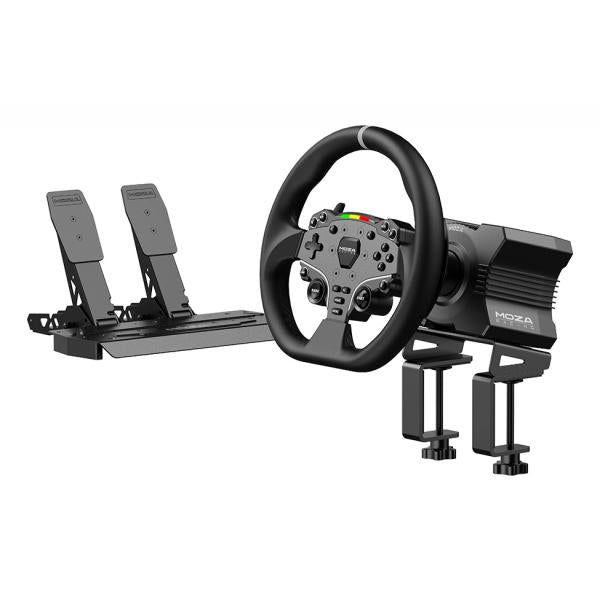 Kit Moza Racing R5 Base + Volante + Pedales Negro